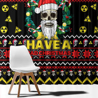 Skull Have A Rad Christmas Window Curtain Xmas Holiday Patterns - Wonder Print Shop