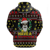 Skull Have A Rad Christmas Zip Hoodie Xmas Holiday Patterns - Wonder Print Shop