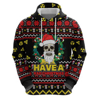 Skull Have A Rad Christmas Zip Hoodie Xmas Holiday Patterns - Wonder Print Shop