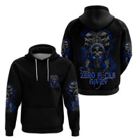 Skull Butterfly Demon - Zero Fck Given Hoodie - Wonder Print Shop