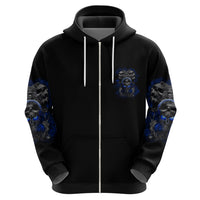 Skull Butterfly Demon - Zero Fck Given Hoodie - Wonder Print Shop