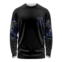 Skull Butterfly Demon - Zero Fck Given Long Sleeve Shirt - Wonder Print Shop