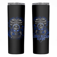 Skull Butterfly Demon - Zero Fck Given Skinny Tumbler - Wonder Print Shop