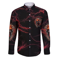 I'm Never Alone Skull Demon Family Matching Puletasi Dress and Hawaiian Shirt - Wonder Print Shop