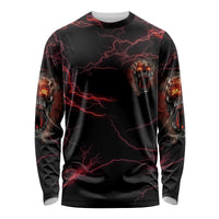 I'm Never Alone Skull Demon Long Sleeve Shirt - Wonder Print Shop