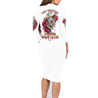 You Inspire My Inner Serial K Skull Rose Family Matching Long Sleeve Bodycon Dress and Hawaiian Shirt - Wonder Print Shop