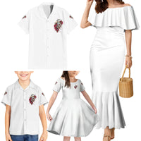 You Inspire My Inner Serial K Skull Rose Family Matching Mermaid Dress and Hawaiian Shirt - Wonder Print Shop