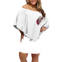 You Inspire My Inner Serial K Skull Rose Family Matching Off Shoulder Short Dress and Hawaiian Shirt - Wonder Print Shop