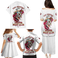 You Inspire My Inner Serial K Skull Rose Family Matching Puletasi Dress and Hawaiian Shirt - Wonder Print Shop