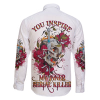 You Inspire My Inner Serial K Skull Rose Family Matching Short Sleeve Bodycon Dress and Hawaiian Shirt - Wonder Print Shop