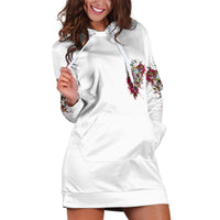 You Inspire My Inner Serial K Skull Rose Hoodie Dress - Wonder Print Shop