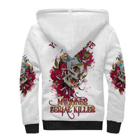 You Inspire My Inner Serial K Skull Rose Sherpa Hoodie - Wonder Print Shop