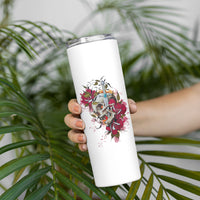 You Inspire My Inner Serial K Skull Rose Skinny Tumbler - Wonder Print Shop