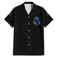 When I Was Born Reaper Fire Blue Family Matching Mermaid Dress and Hawaiian Shirt - Wonder Print Shop