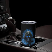 When I Was Born Reaper Fire Blue Tumbler Cup - Wonder Print Shop