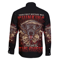 Your First Mistake Was Thingking Family Matching Off Shoulder Long Sleeve Dress and Hawaiian Shirt - Wonder Print Shop