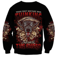 Your First Mistake Was Thingking Sweatshirt - Wonder Print Shop
