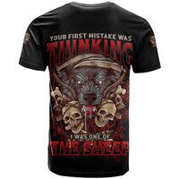 Your First Mistake Was Thingking T Shirt - Wonder Print Shop