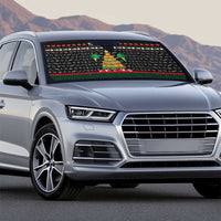 Vegan Christmas Auto Sun Shade with Tis the Season to Go Vegan Quote and Vegetable Tree - Wonder Print Shop