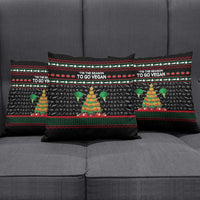 Vegan Christmas Pillow Cover with Tis the Season to Go Vegan Quote and Vegetable Tree - Wonder Print Shop