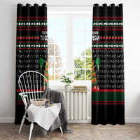Vegan Christmas Window Curtain with Tis the Season to Go Vegan Quote and Vegetable Tree - Wonder Print Shop