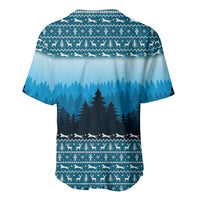 German Shepherd Christmas Baseball Jersey with Walking in a Wonderland Quote and Santa Forest - Wonder Print Shop