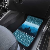 German Shepherd Christmas Car Mats with Walking in a Wonderland Quote and Santa Forest - Wonder Print Shop