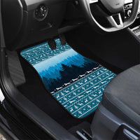 German Shepherd Christmas Car Mats with Walking in a Wonderland Quote and Santa Forest - Wonder Print Shop