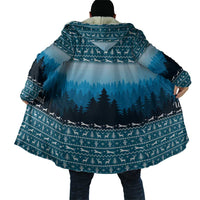 German Shepherd Christmas Cloak with Walking in a Wonderland Quote and Santa Forest - Wonder Print Shop