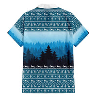 German Shepherd Christmas Family Matching Short Sleeve Bodycon Dress and Hawaiian Shirt with Walking in a Wonderland Quote and Santa Forest - Wonder Print Shop