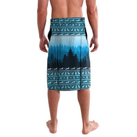 German Shepherd Christmas Lavalava with Walking in a Wonderland Quote and Santa Forest - Wonder Print Shop