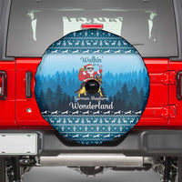 German Shepherd Christmas Spare Tire Cover with Walking in a Wonderland Quote and Santa Forest - Wonder Print Shop
