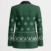 Funny Whiskey Christmas Blazer with Santa Holding Mug and We Whiskey You a Merry Christmas Quote - Wonder Print Shop