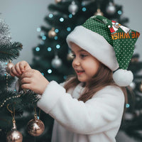 Funny Whiskey Christmas Santa Hat with Santa Holding Mug and We Whiskey You a Merry Christmas Quote - Wonder Print Shop