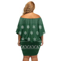 Funny Whiskey Christmas Family Matching Off Shoulder Short Dress and Hawaiian Shirt with Santa Holding Mug and We Whiskey You a Merry Christmas Quote - Wonder Print Shop