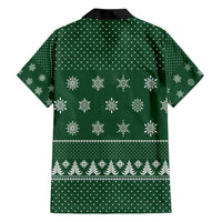 Funny Whiskey Christmas Hawaiian Shirt with Santa Holding Mug and We Whiskey You a Merry Christmas Quote - Wonder Print Shop