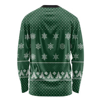 Funny Whiskey Christmas Long Sleeve Shirt with Santa Holding Mug and We Whiskey You a Merry Christmas Quote - Wonder Print Shop