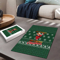 Funny Whiskey Christmas Puzzle with Santa Holding Mug and We Whiskey You a Merry Christmas Quote - Wonder Print Shop