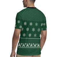 Funny Whiskey Christmas Rugby Jersey with Santa Holding Mug and We Whiskey You a Merry Christmas Quote - Wonder Print Shop