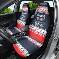 Sweater Weather Christmas Car Seat Cover with Better Together Quote and Reindeer Snowflake - Wonder Print Shop