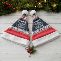 Sweater Weather Christmas Santa Hat with Better Together Quote and Reindeer Snowflake - Wonder Print Shop