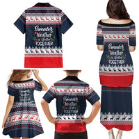 Sweater Weather Christmas Family Matching Puletasi and Hawaiian Shirt with Better Together Quote and Reindeer Snowflake - Wonder Print Shop