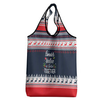 Sweater Weather Christmas Grocery Bag with Better Together Quote and Reindeer Snowflake - Wonder Print Shop