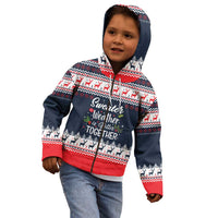 Sweater Weather Christmas Kid Hoodie with Better Together Quote and Reindeer Snowflake - Wonder Print Shop