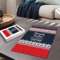 Sweater Weather Christmas Puzzle with Better Together Quote and Reindeer Snowflake - Wonder Print Shop