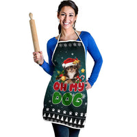 Chihuahua Oh My Dog Christmas Apron Xmas Holiday Patterns - Wonder Print Shop
