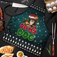 Chihuahua Oh My Dog Christmas Apron Xmas Holiday Patterns - Wonder Print Shop