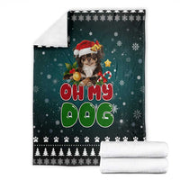 Chihuahua Oh My Dog Christmas Blanket Xmas Holiday Patterns - Wonder Print Shop