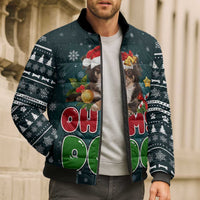 Chihuahua Oh My Dog Christmas Bomber Puffer Jacket Xmas Holiday Patterns - Wonder Print Shop