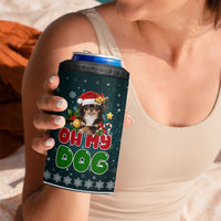 Chihuahua Oh My Dog Christmas 4 in 1 Can Cooler Tumbler Xmas Holiday Patterns - Wonder Print Shop